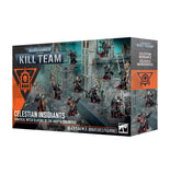Kill Team: Celestian Insidiants box with miniatures on a white background