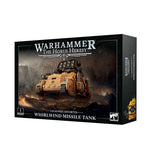 Warhammer The Horus Heresy Whirlwind Missile Tank toy box on a white background