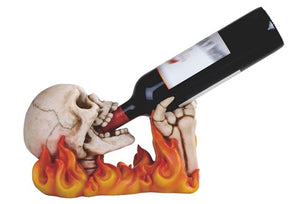 Skull with Flame Wine Rest