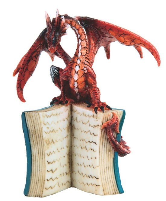 Red Dragon on an Open Book
