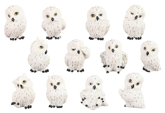 Mini Snowy Owl Figurine - Random