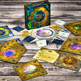 Board game 'Take Time' with cards and box on a wooden surface