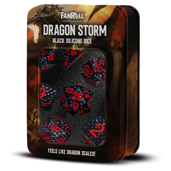 Metallic Dice Games: Dragon Storm - Black Dragon Scales (7)