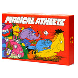 Colorful box of 'Magical Athlete' with cartoon characters on a white background