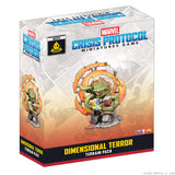Marvel Crisis Protocol miniatures game box with figures on a white background