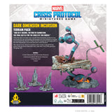 Marvel Crisis Protocol miniatures game terrain pack packaging with figures and text.