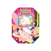 Pokémon trading card game packaging with a pink character on a white background