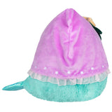 Pink and teal hooded item with star patterns on a white background