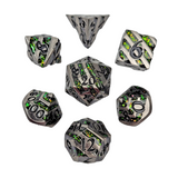 Mini Druids Emerald Metal Dice Set