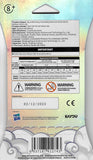 Back of a toy packaging with product details, warnings, and branding.