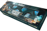 Box of 'Mystic Mines Gemstone Dice' by Fanroll with dice images on a white background