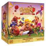 Box of 'Clash of Clans: The Epic Raid' game featuring characters from the game.
