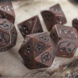 Necro Copper 7-Piece Metal Dice Set