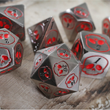 Necro Steel 7-Piece Metal Dice Set