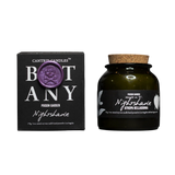 A jar candle and its matching box from Cantrip Candles' Poison Garden x Nightshade collaboration, displayed on a clean white background.