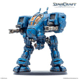 Blue robot figure from StarCraft on a white background