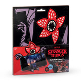 Stranger Things Demogorgon phone stand packaging with red and black design.