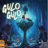 Cover of 'Gulo Gulo' board game with fantasy elements and glowing text.