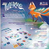 Tulikko board game packaging with fox illustration and game instructions