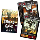 Card game cards with 'Dread Card' and 'Biker Bandits' on a white background