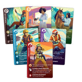 Set of themed playing cards featuring characters in various professions on a white background.