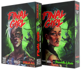 Two boxes of 'Final Girl' game featuring characters with green and black designs.