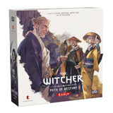 Board game box for 'The Witcher: Path of Destiny' featuring characters from the series.