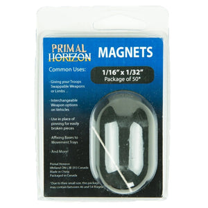 Primal Horizon: Magnets 1/16" x 1/32" Disc (50)