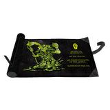 Black mat with green Necron design and text on a white background