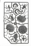Decorative metal panel with intricate designs of animals and nature elements.