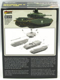 Model tank kit packaging with tank illustration and assembly diagram