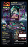 Dice Throne Adventures Unchained game packaging with cards and character illustration on a dark background
