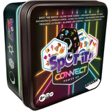 Spot It! Connect Power Up game box with colorful design and text