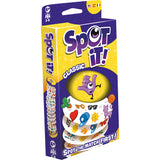 Spot It! game box with colorful design on a white background