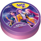 Round game container with KPOP Demon Hunters design on a white background