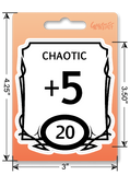 Sticker: Chaotic Stat Block Waterproof Die Cut