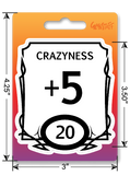 Sticker:  Crazy Stat Block Waterproof Die Cut