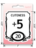 Sticker: Cute Stat Block Waterproof Die Cut