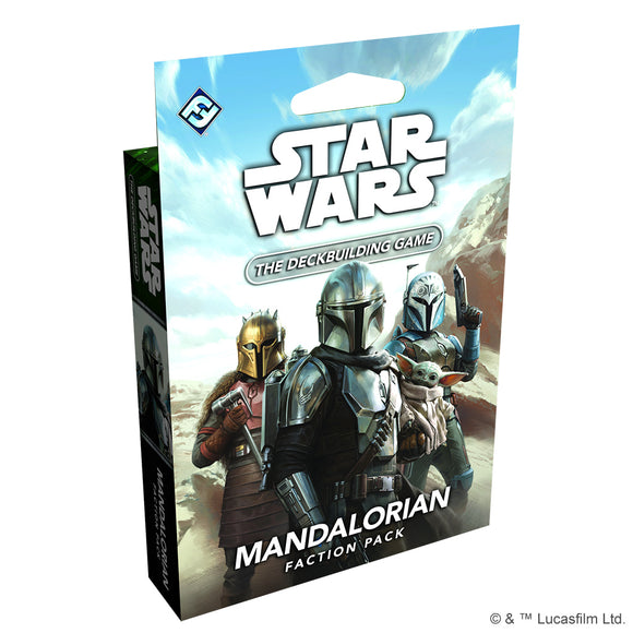 Star Wars The Deckbuilding Game Mandalorian Faction Pack packaging on a white background