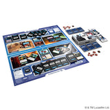 Star Wars The Grand Strategy Game board game set displayed on a white background, showing the blue game board, cards, miniatures, and tokens.