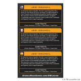 Cardback of a 'Jedi Council' expansion pack for a tabletop game, featuring text and branding.