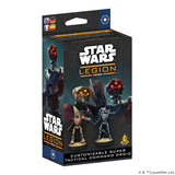 Star Wars Legion toy figure packaging with droids on a white background