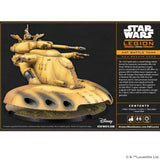 Star Wars Legion AAT Battle Tank model with packaging details on a white background