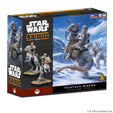 Star Wars Legion Tauntaun Riders packaging with figures and tauntauns on a snowy background