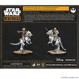Star Wars Legion packaging with two miniature figures on tauntauns