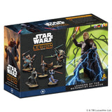 Star Wars Legion: Leaders of the Separatist Alliance miniatures kit box, featuring artwork of the character Chalmers and several painted miniature figures on a white background.