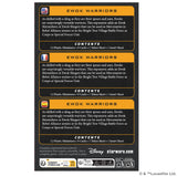 Star Wars Ewok Warriors product packaging with text and branding.
