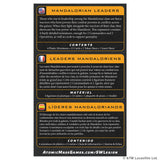 Mandalorian Leaders product packaging with text and branding on a white background