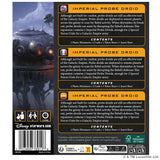 Back of a Star Wars Imperial Probe Droid packaging with text and branding.