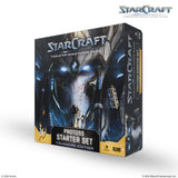 StarCraft tabletop miniatures game Protops Starter Set box on a white background